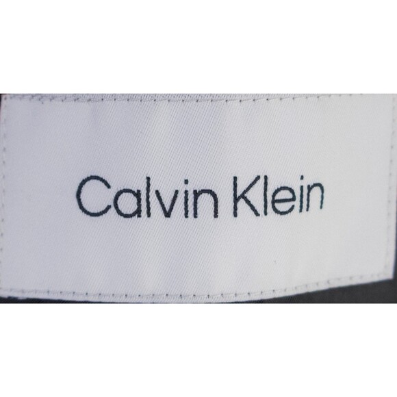 Calvin Klein 2-Pcs Solid Black Jacket Sz Husky 12 Pants 28X15 Poly Blend EUC - Picture 12 of 16